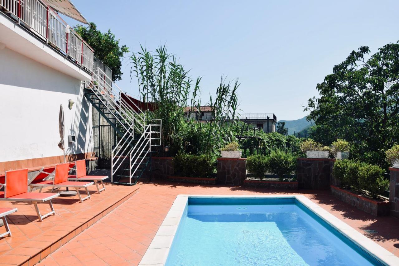Campinola Holiday Home Private Pool Tramonti Eksteriør billede